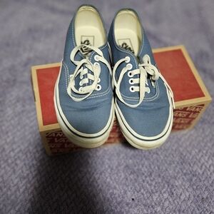 Vans Classic Blue and White Sneakers